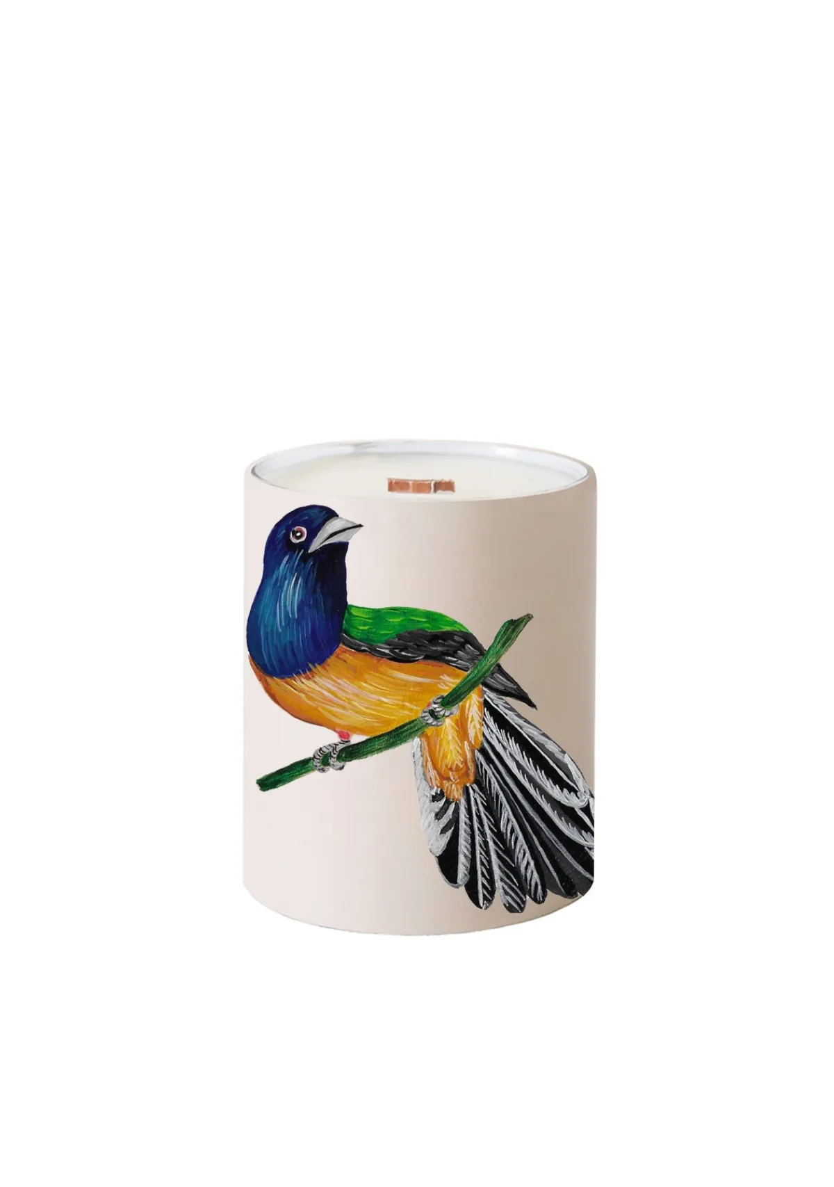 Best Sale Alepel Bird and Olive Beige Candle