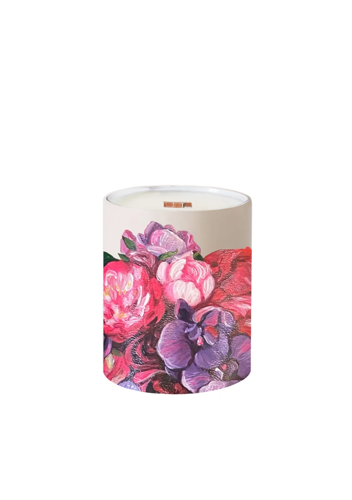 Fashion Alepel Bridal Bouquet Beige Candle