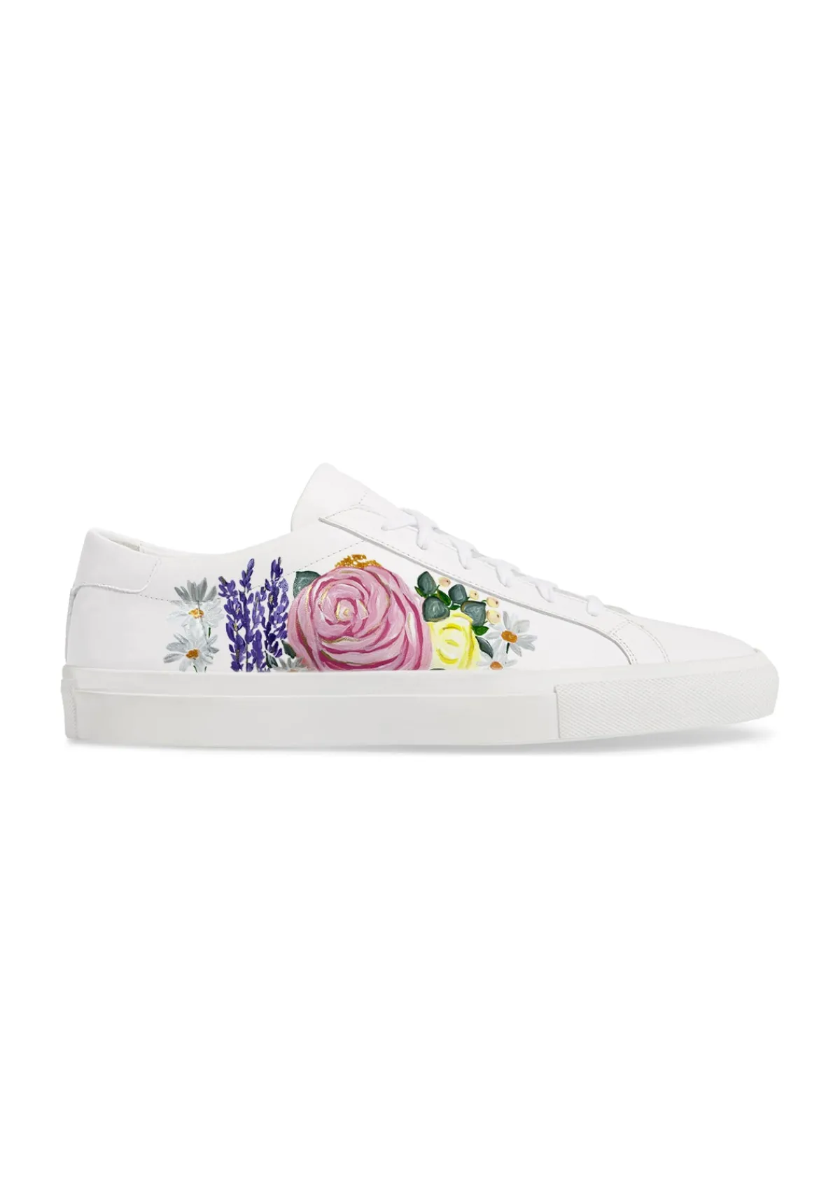 Best Sale Alepel Bridal Bouquet White Sneaker