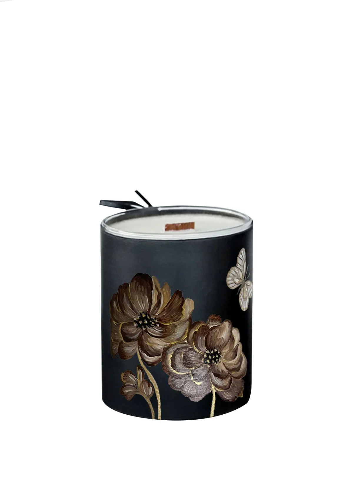 Flash Sale Alepel Coffee Flowers Black Candle