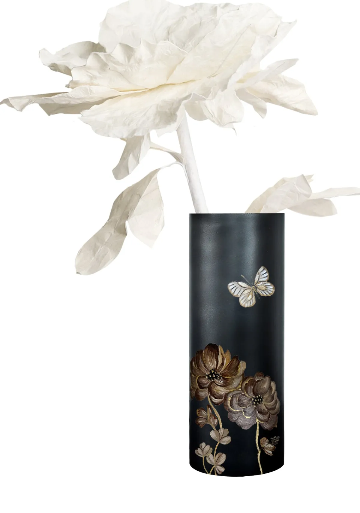 Shop Alepel Coffee Flowers Black Vase