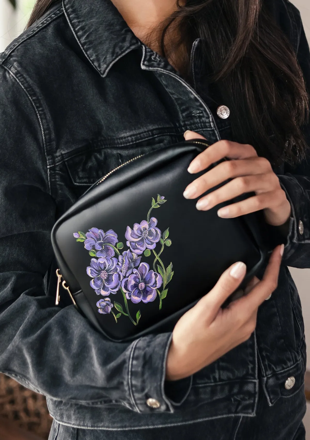 Flash Sale Alepel Cosmos Black Pouch