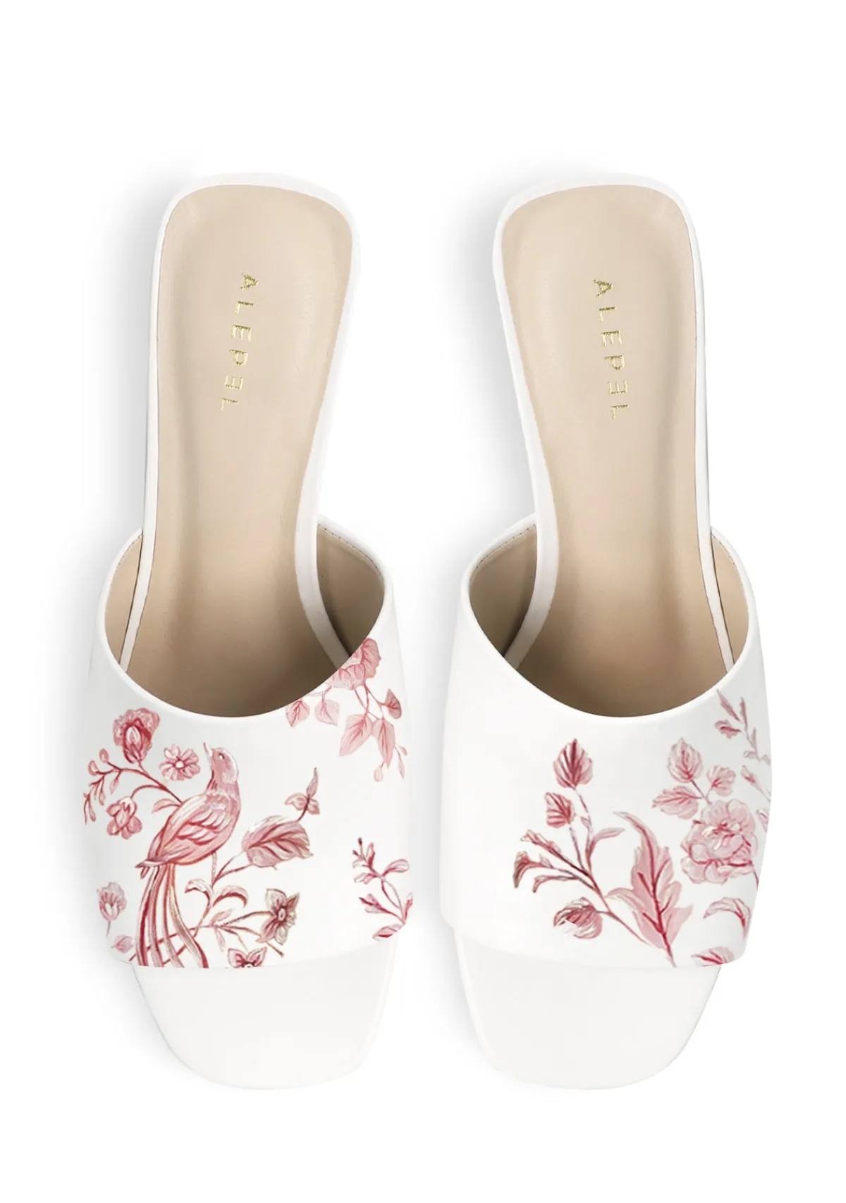 New Alepel Eden Garden White Heel