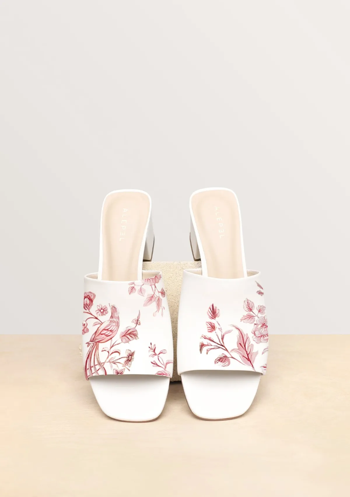 New Alepel Eden Garden White Heel