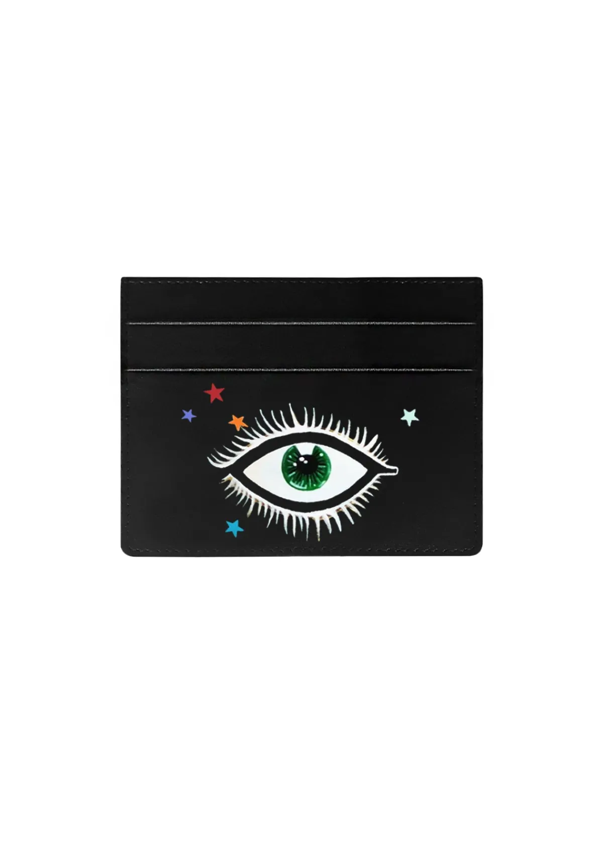 Sale Alepel Eyes and Stars Black Cardholder