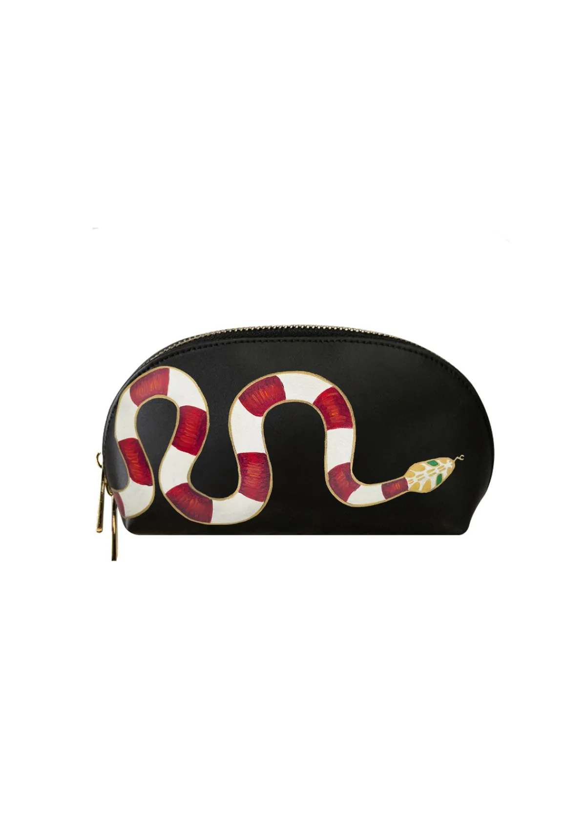 Fashion Alepel Gold Snake Makeup Bag