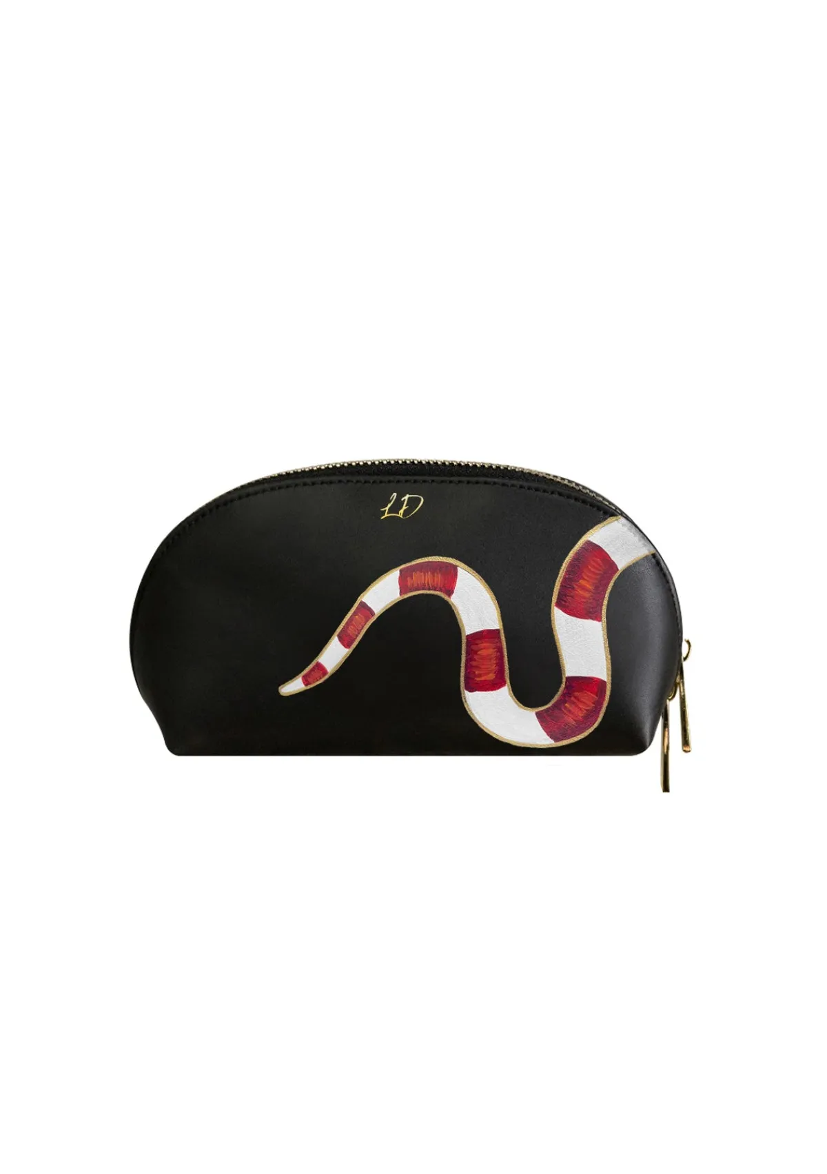 Fashion Alepel Gold Snake Makeup Bag