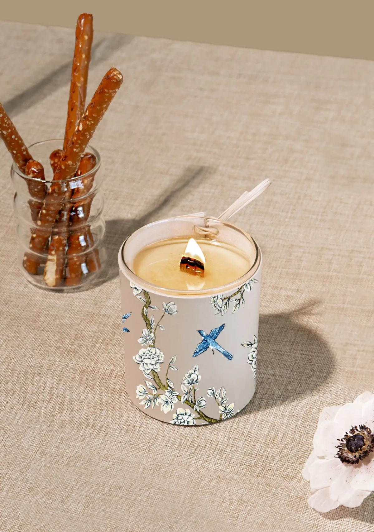 Fashion Alepel Japanese Garden Beige Candle