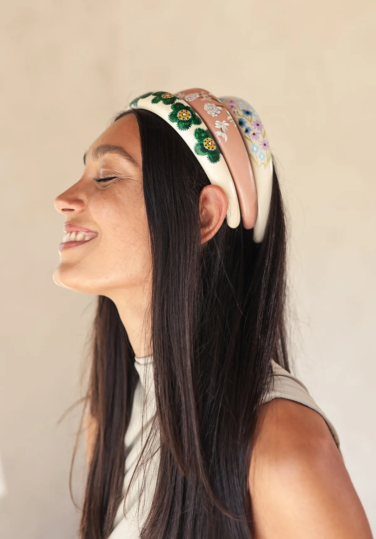 Best Alepel Japanese Garden Beige Headband