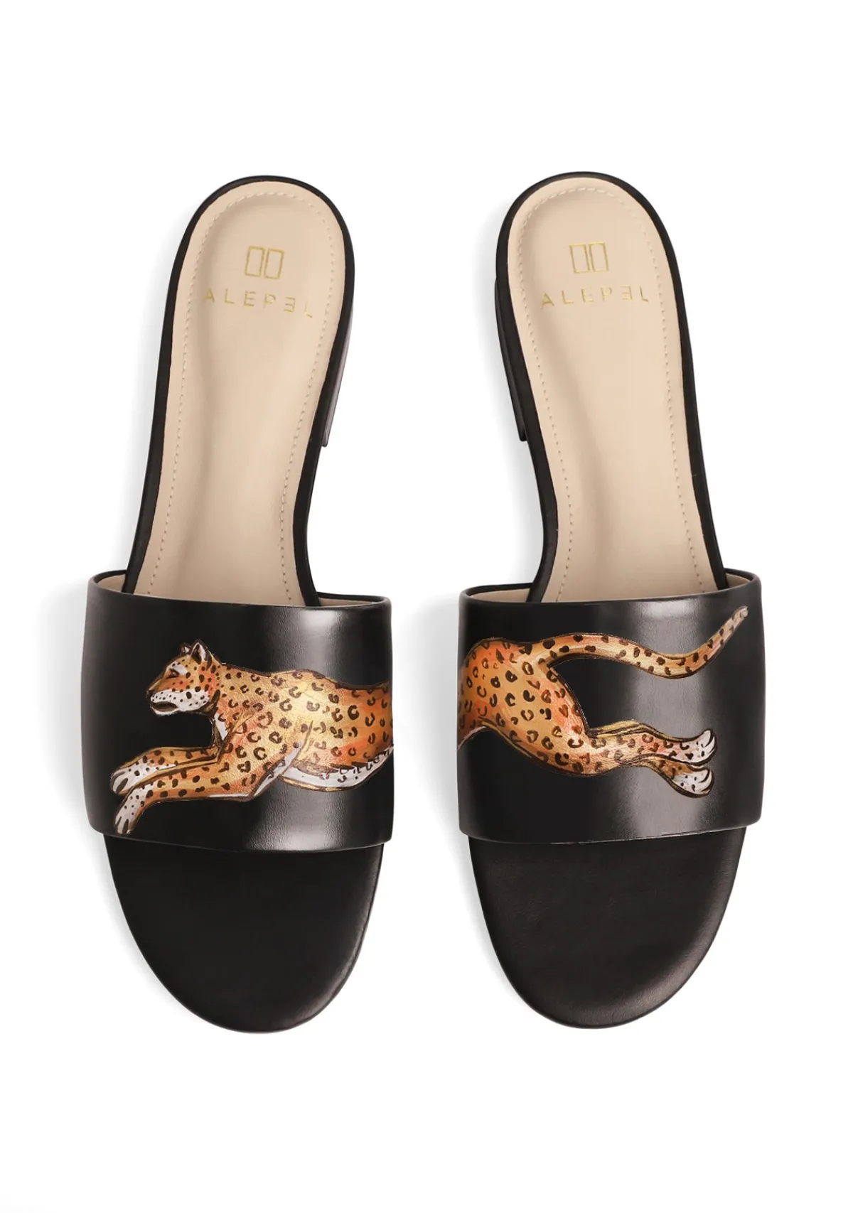 Flash Sale Alepel Leopard Black Slide