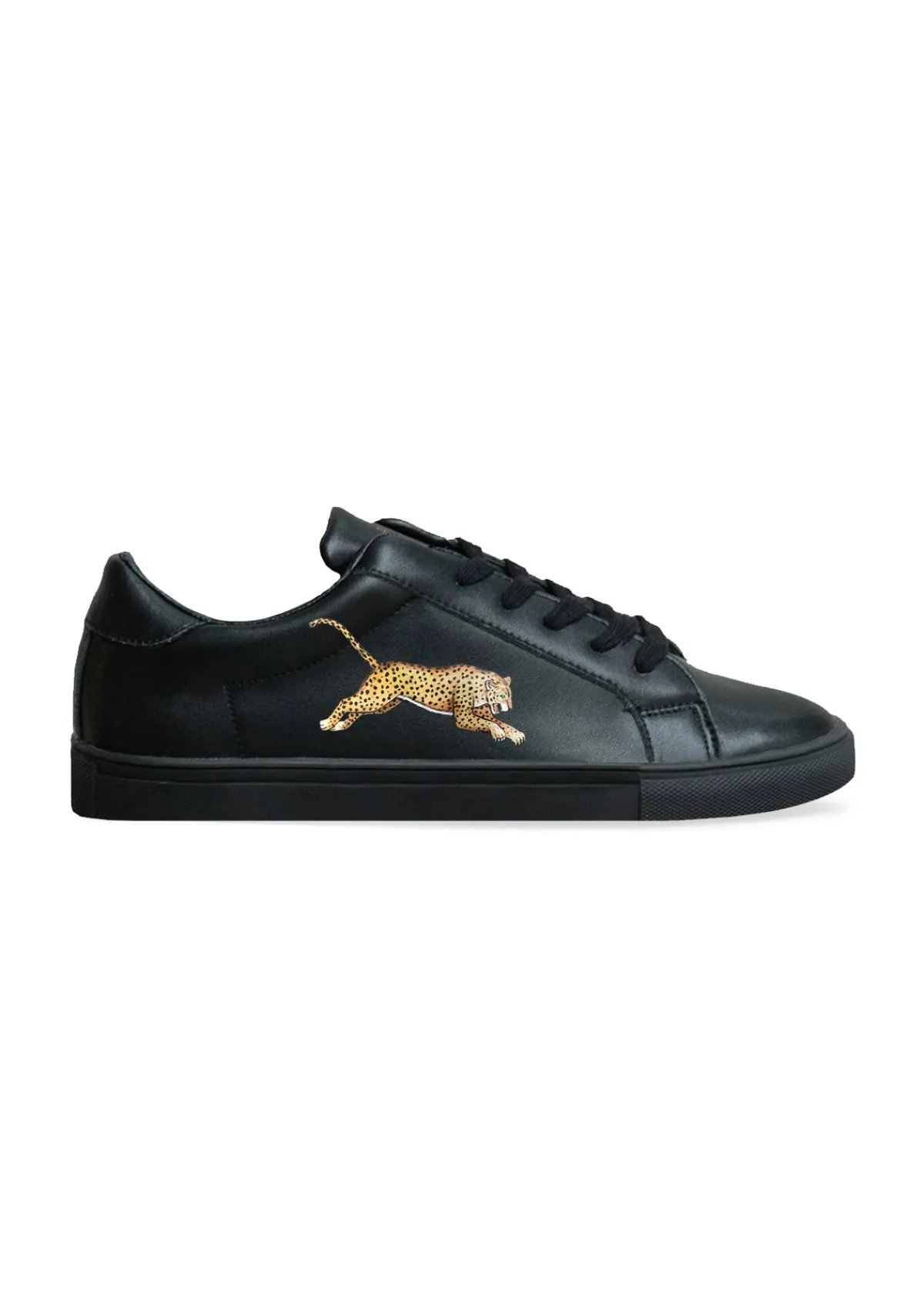 Outlet Alepel Leopard Black Sneaker