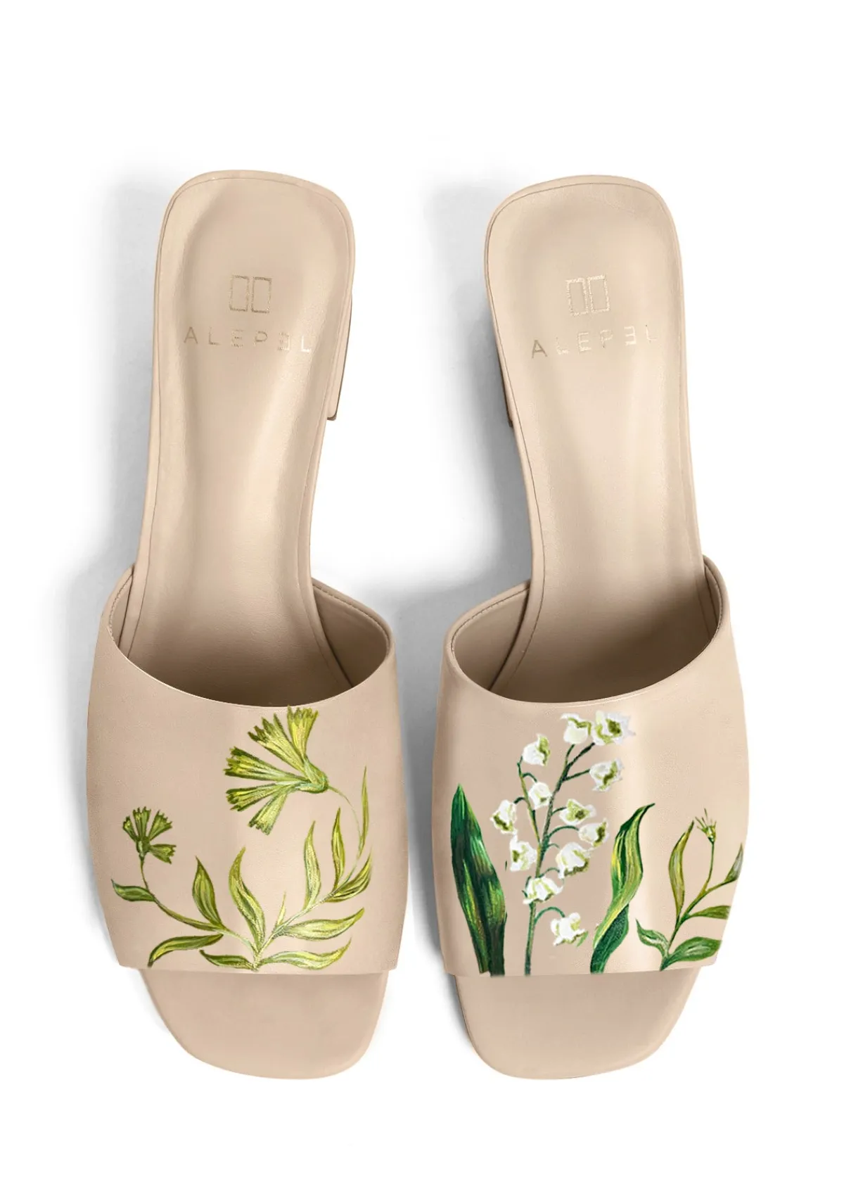 Sale Alepel Lily of the Valley Beige Heel