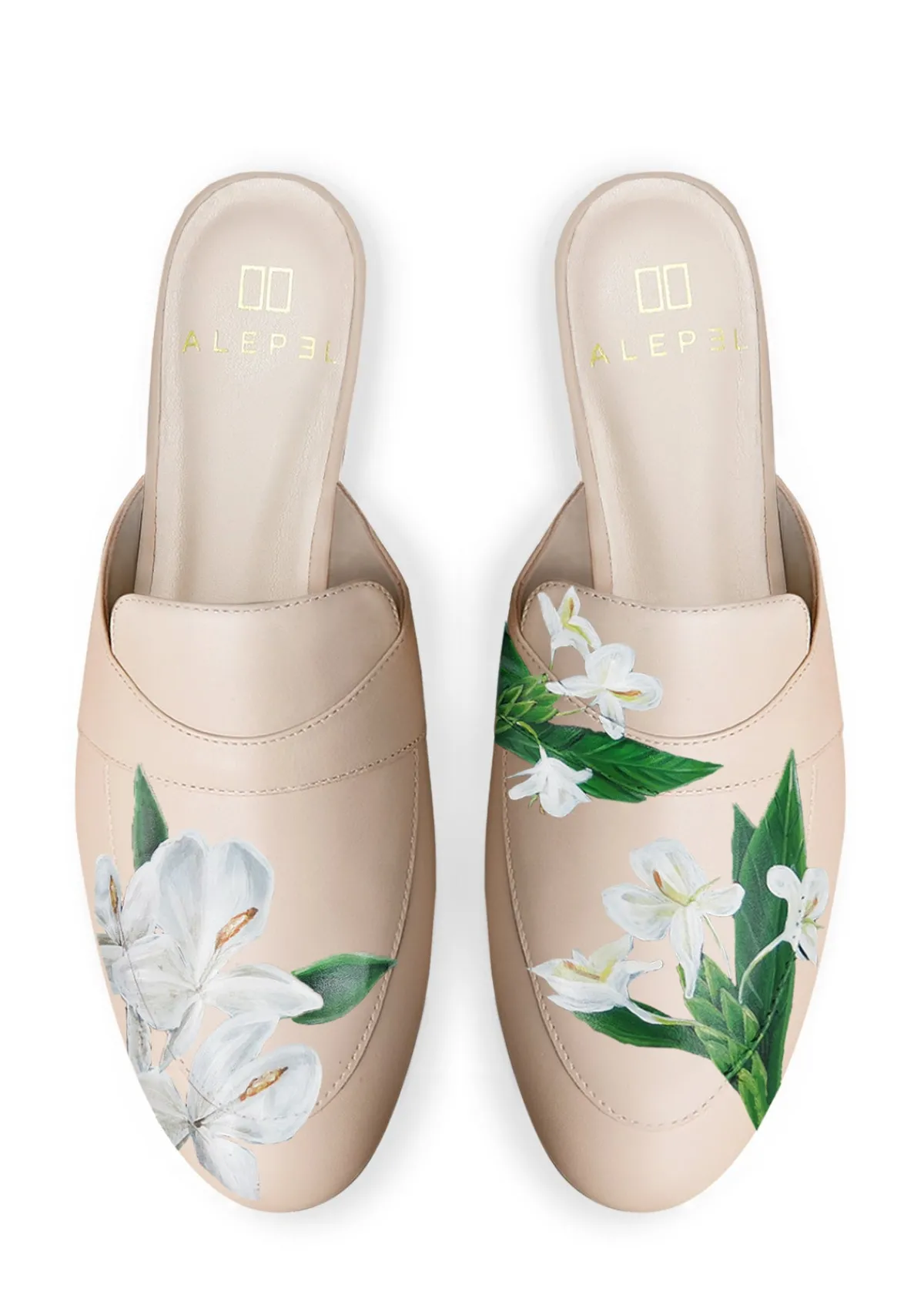 Best Alepel Mariposa Flower Beige Mule