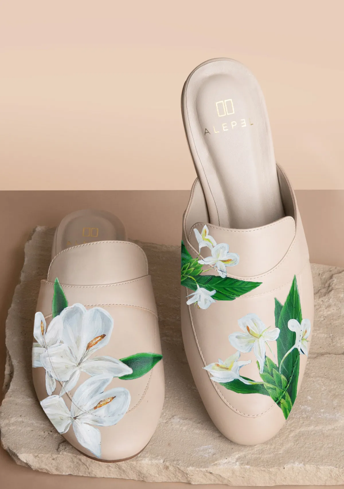 Best Alepel Mariposa Flower Beige Mule