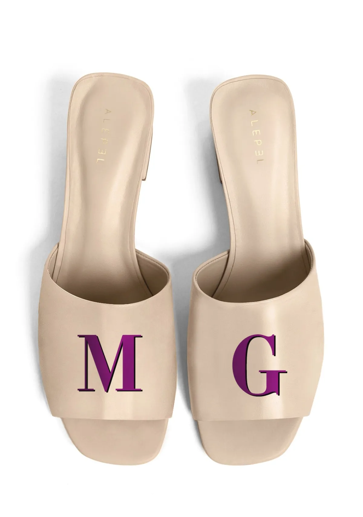 Best Sale Alepel Monogram Beige Heel