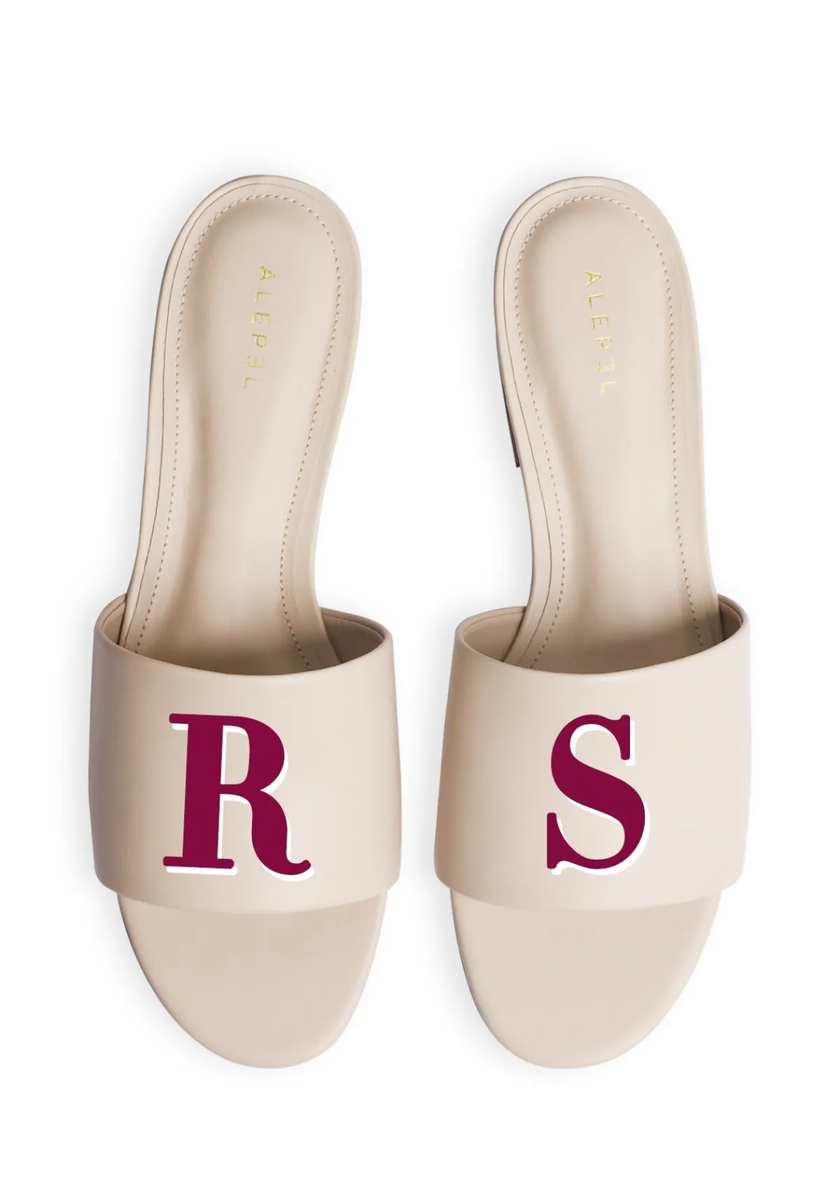 Shop Alepel Monogram Beige Slide