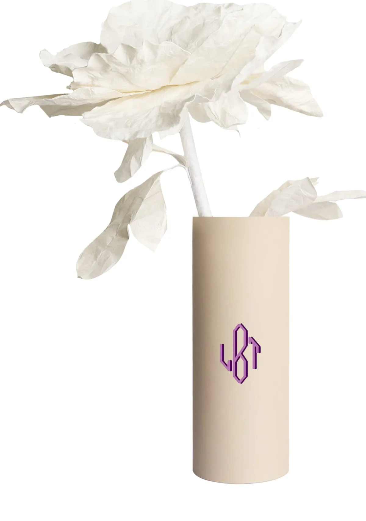 Clearance Alepel Monogram Beige Vase