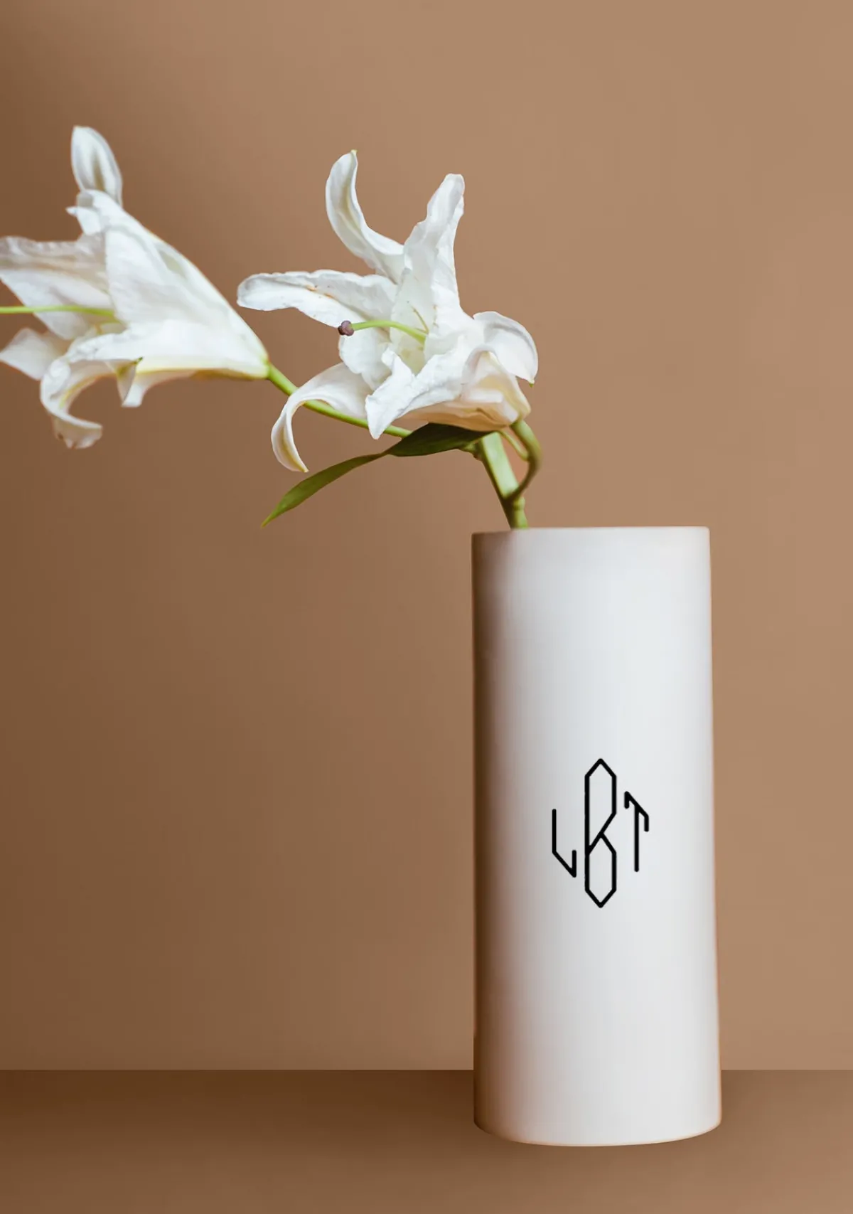 Clearance Alepel Monogram Beige Vase