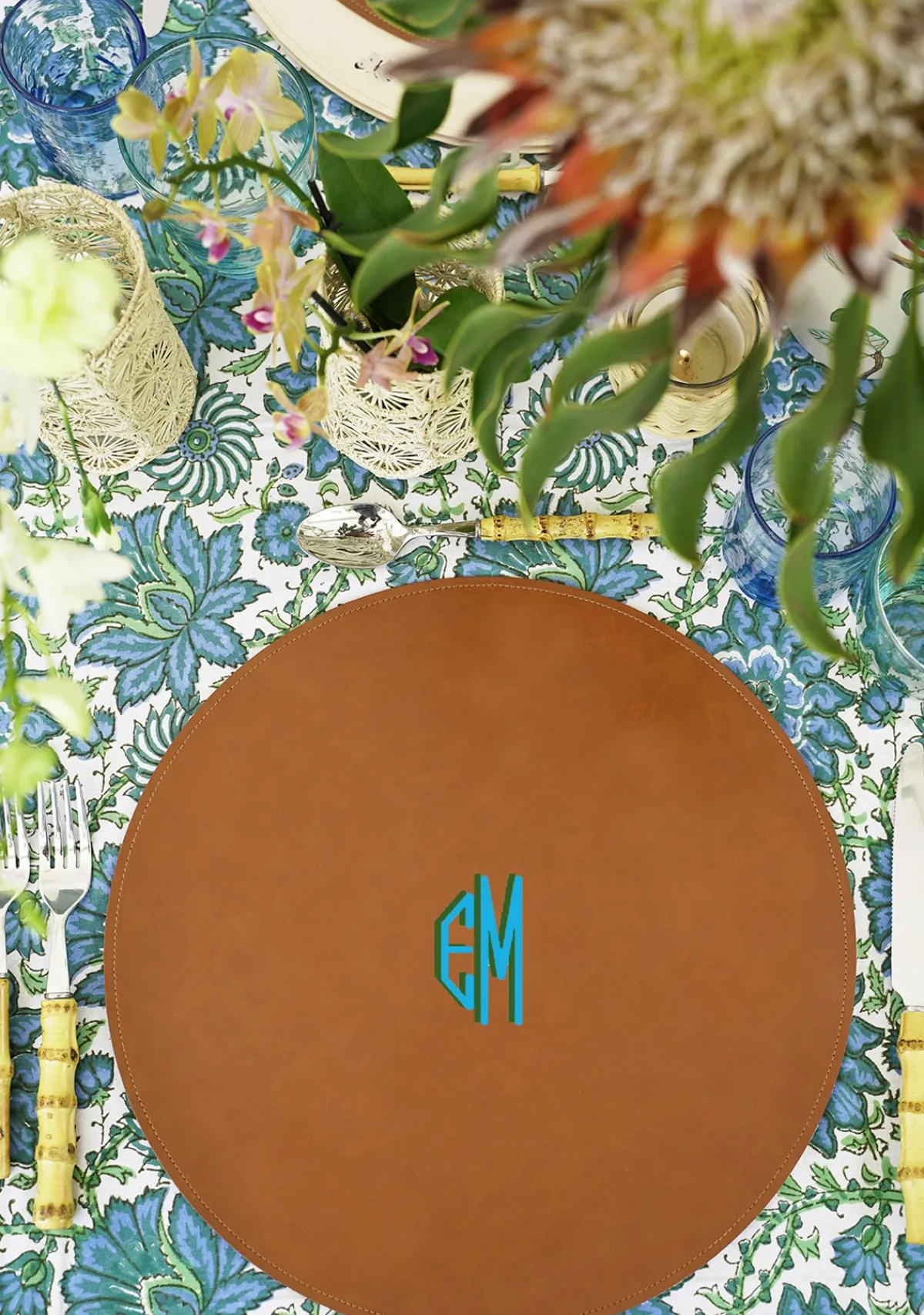 Clearance Alepel Monogram Brown Placemat