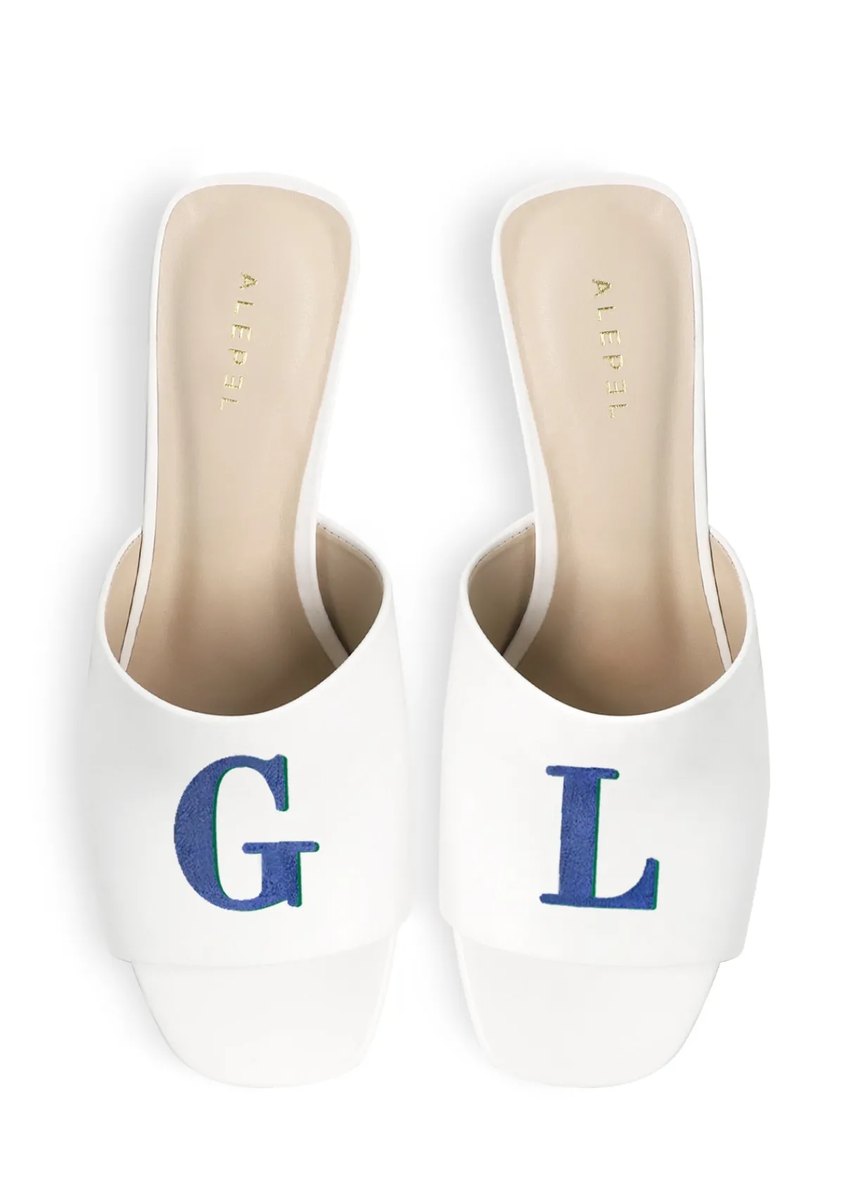 New Alepel Monogram White Heel