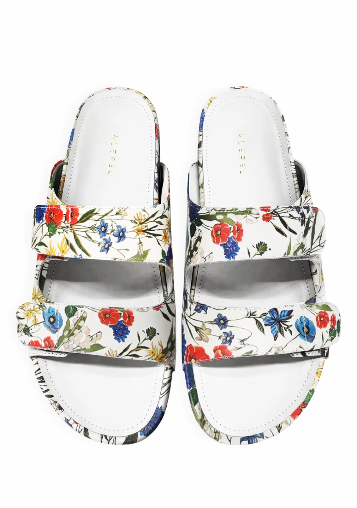 Outlet Alepel Multifloral White Sandal