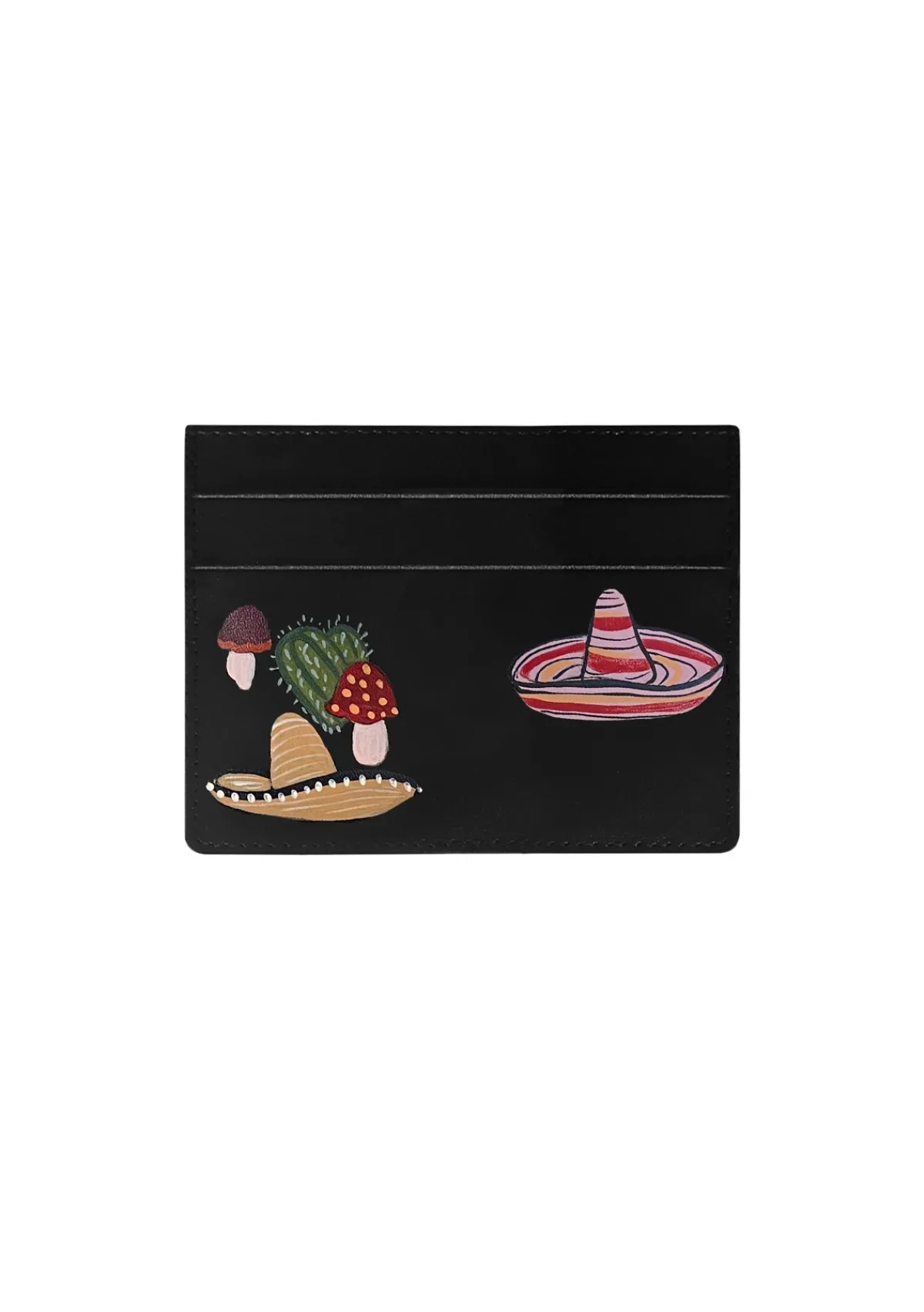 Shop Alepel Mushroom Black Cardholder