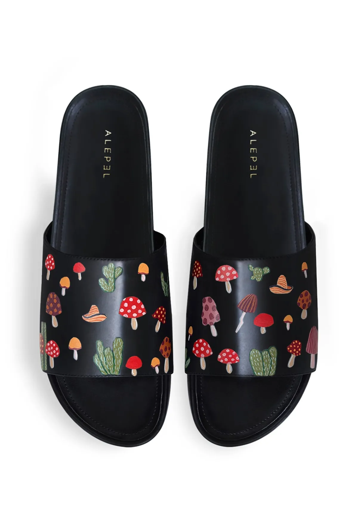 Best Alepel Mushrooms Black Slip On