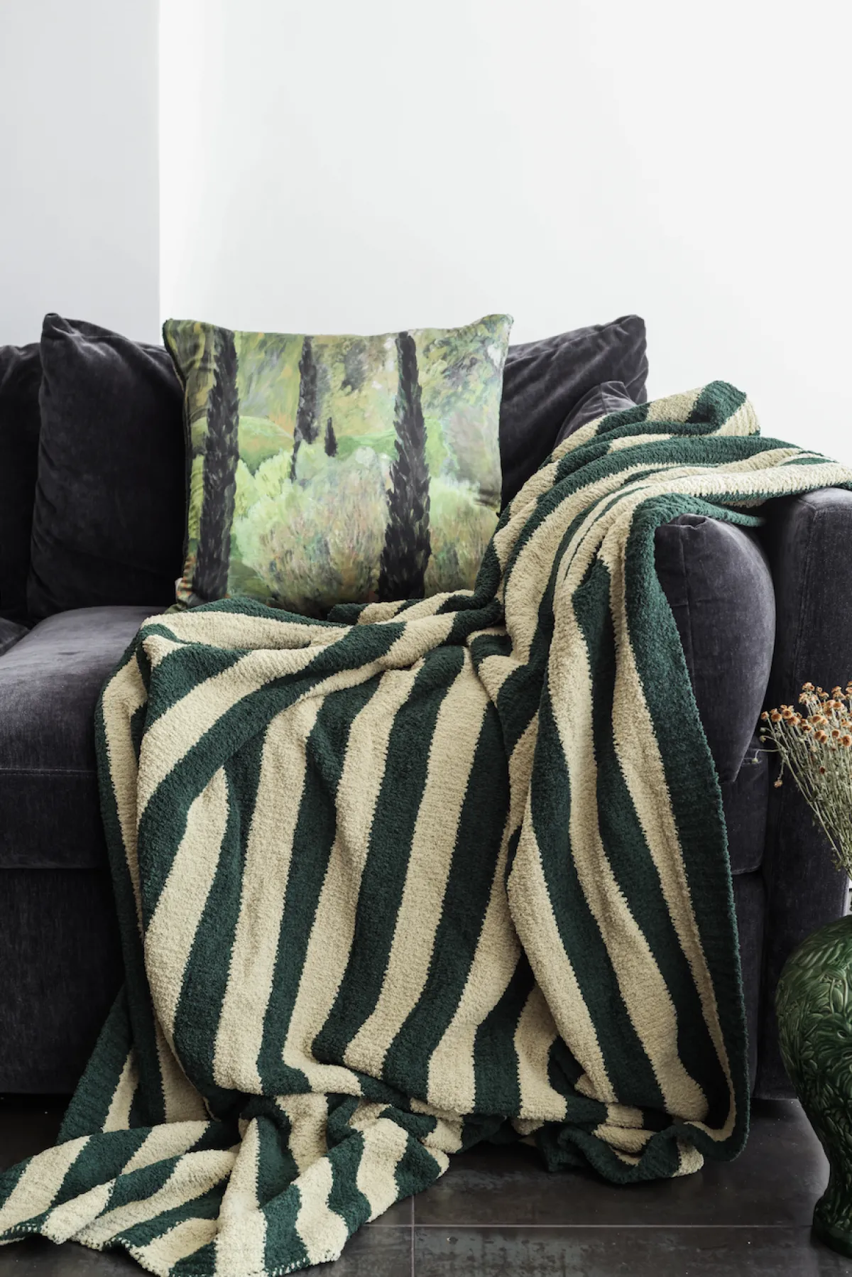 Best Sale Alepel Olive Sunset Soiree Lightweight Throw | Sunday Citizen x by Lainy Hedaya