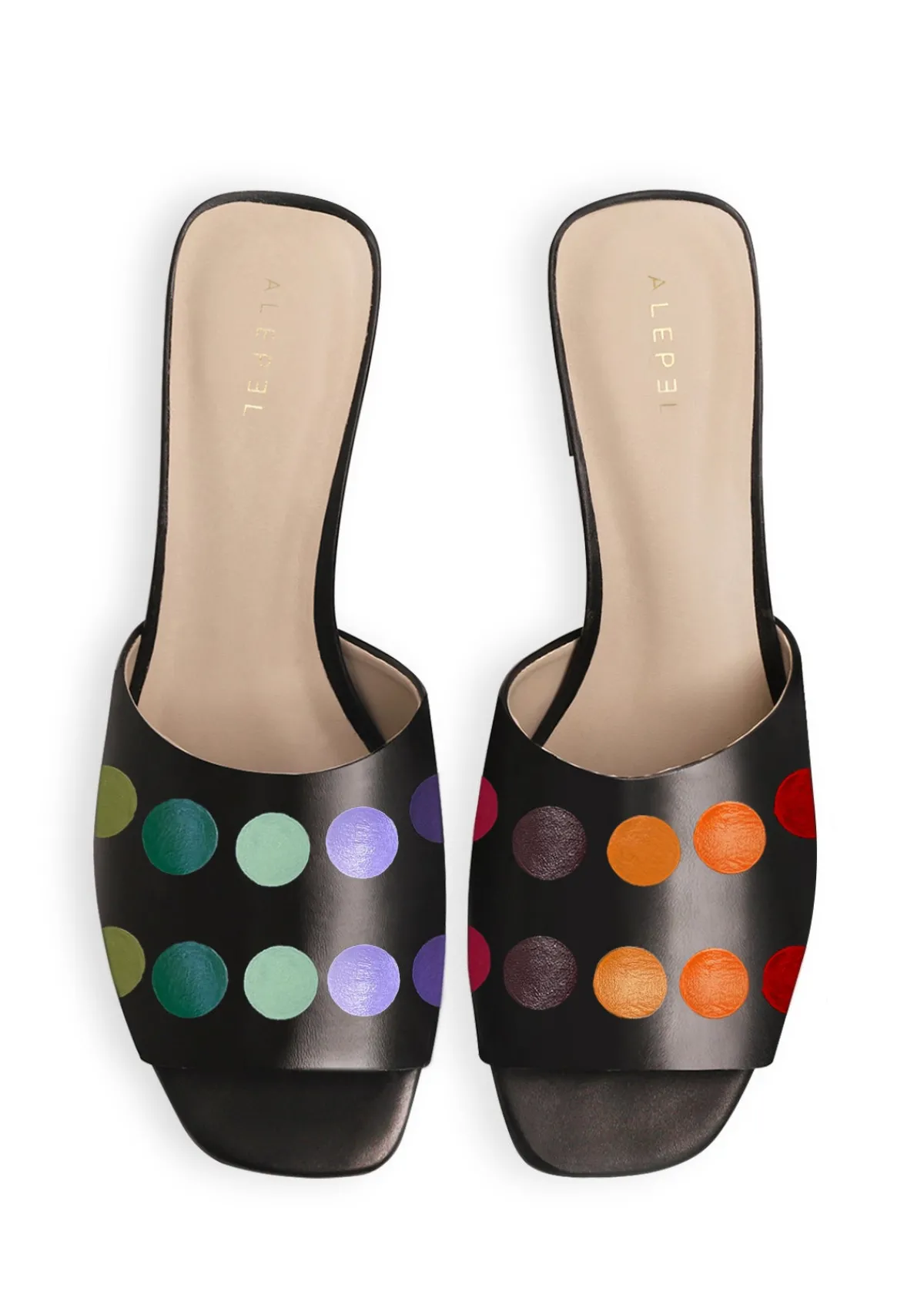 Flash Sale Alepel Painter's Palette Black Heel