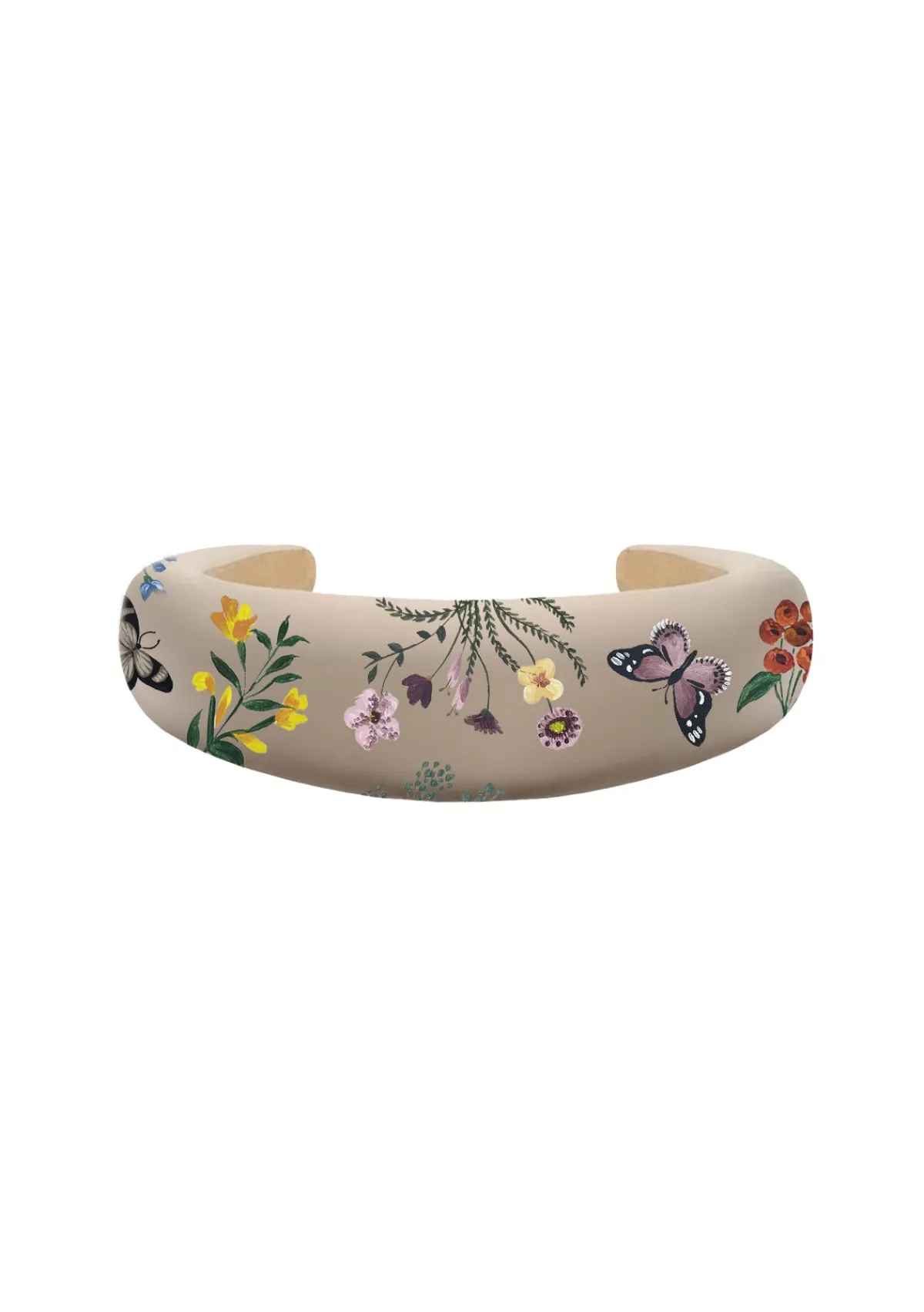 Cheap Alepel Pressed Flowers Beige Headband