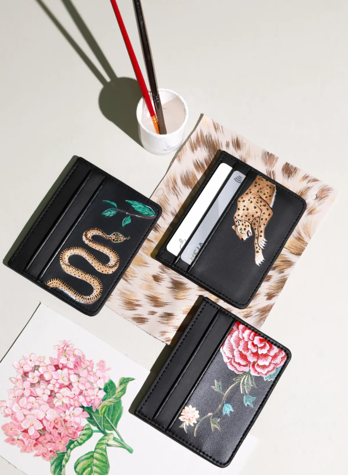 Hot Alepel Serpent Black Cardholder