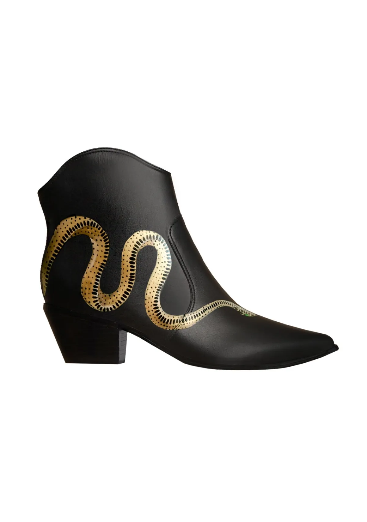 Online Alepel Serpent Black Cowboy Boot