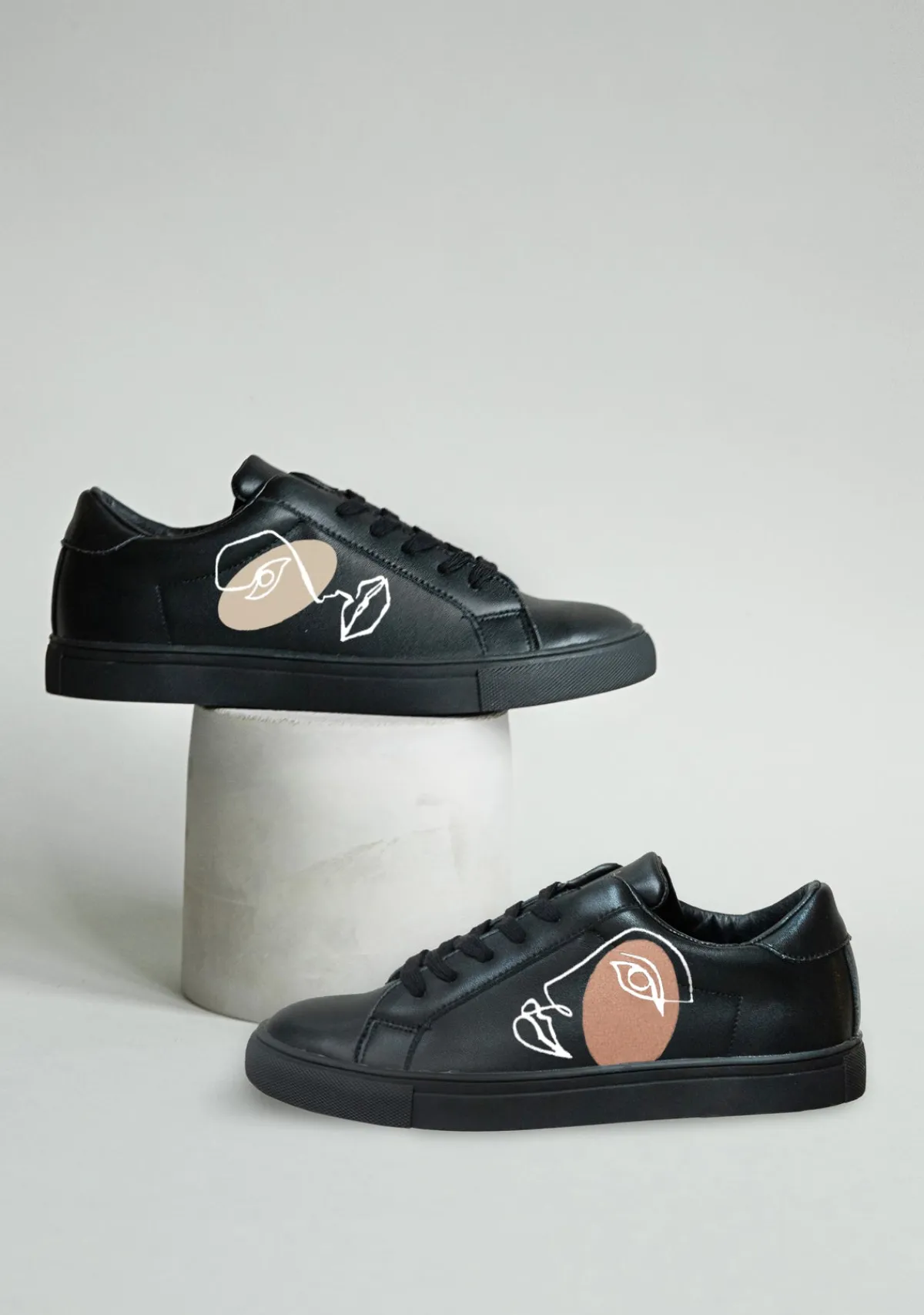 Flash Sale Alepel Twins Black Sneaker