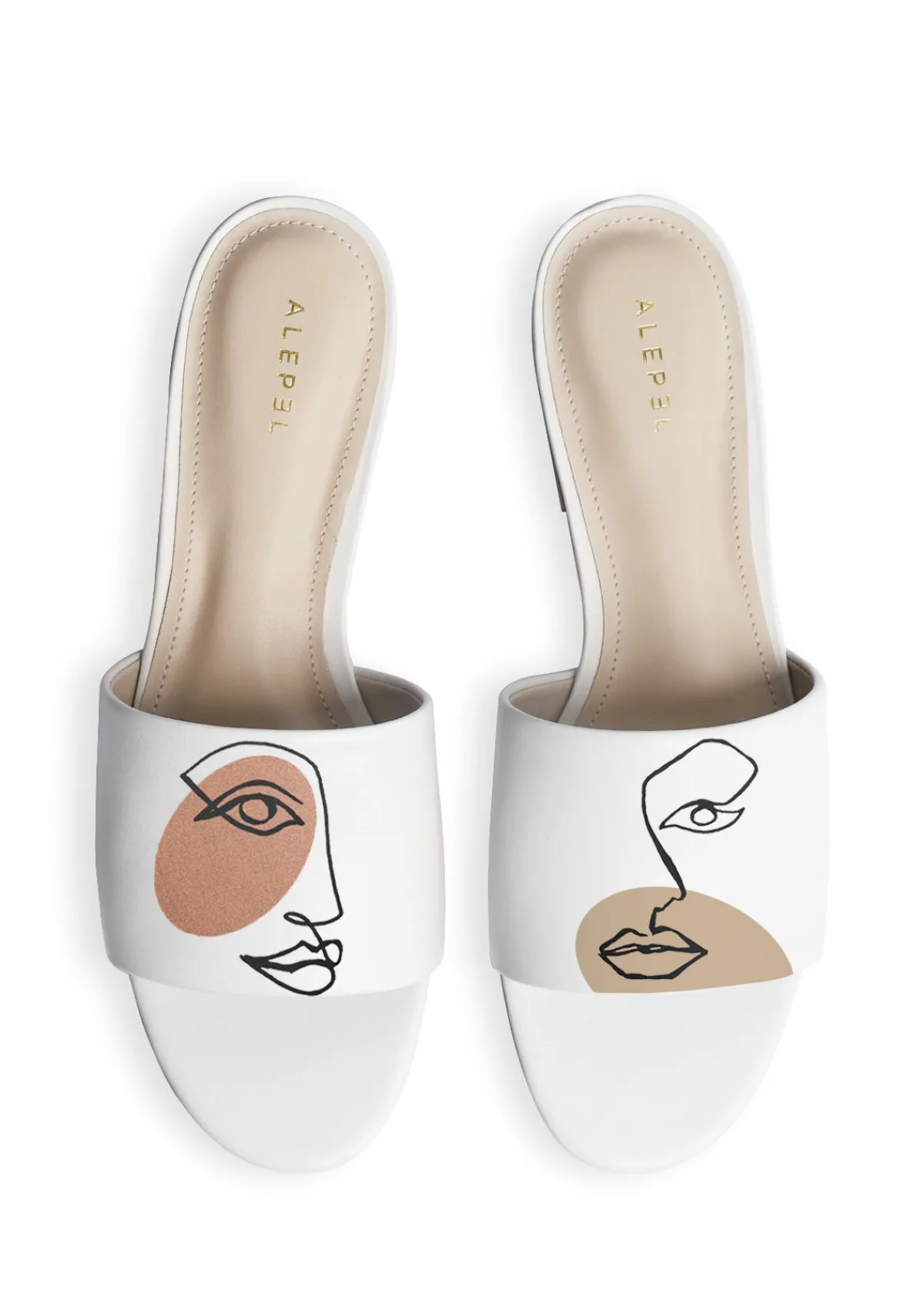 Clearance Alepel Twins White Slide