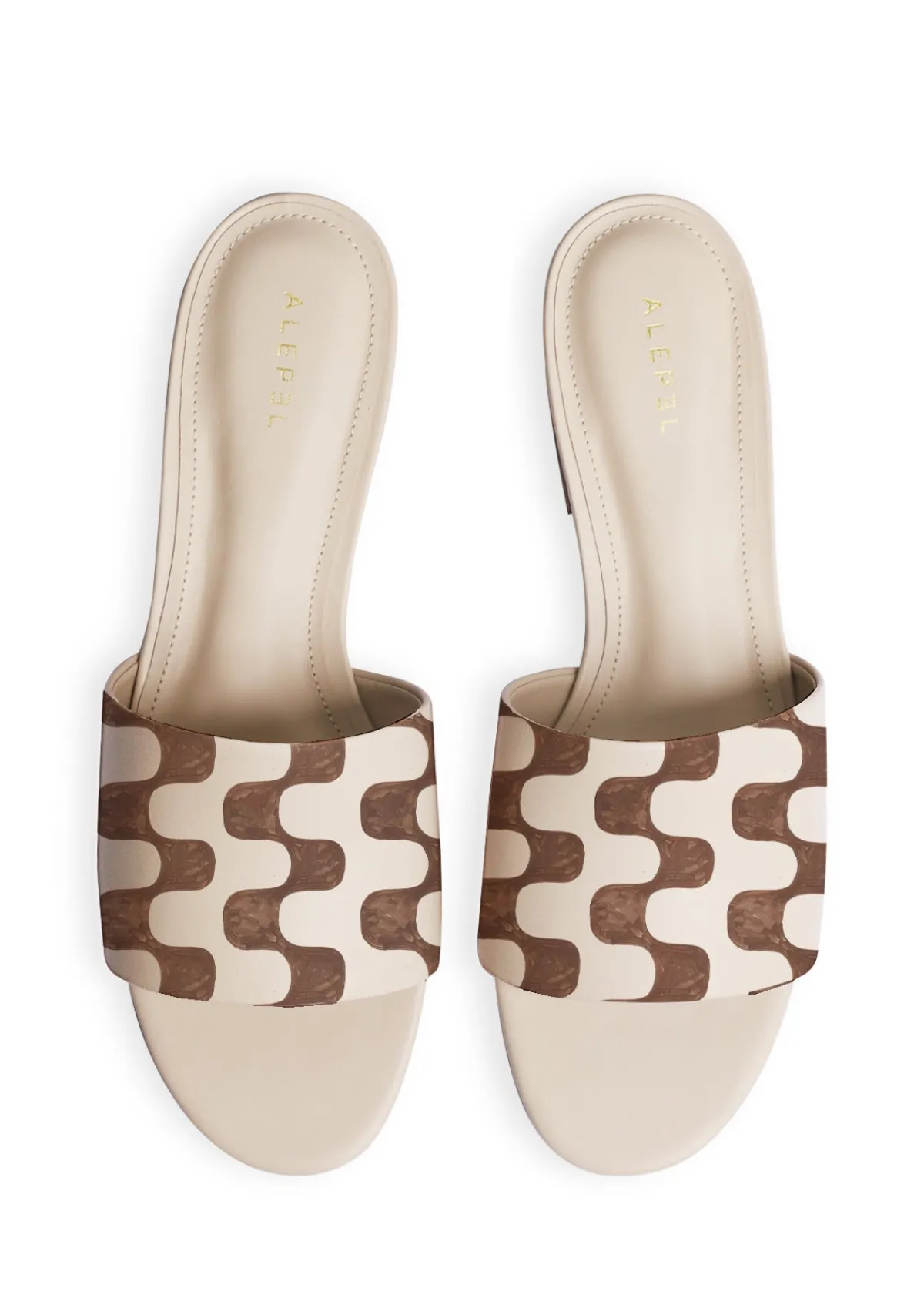 Discount Alepel Warm Retro Beige Slide